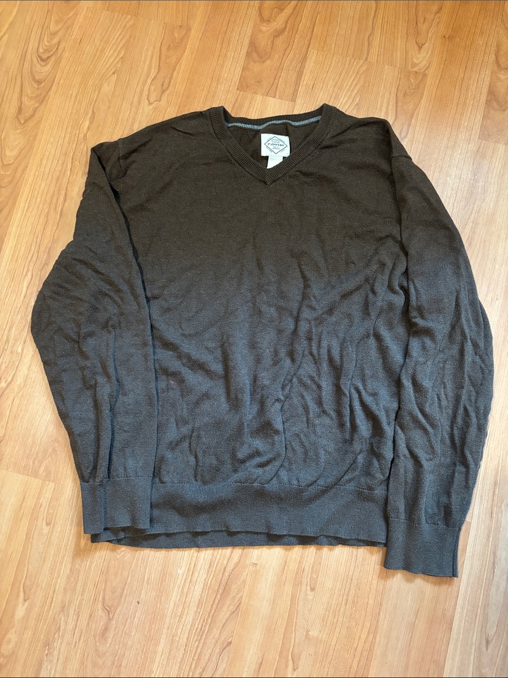 Woman’s V-Neck Dark Brown Sweater